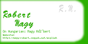 robert magy business card